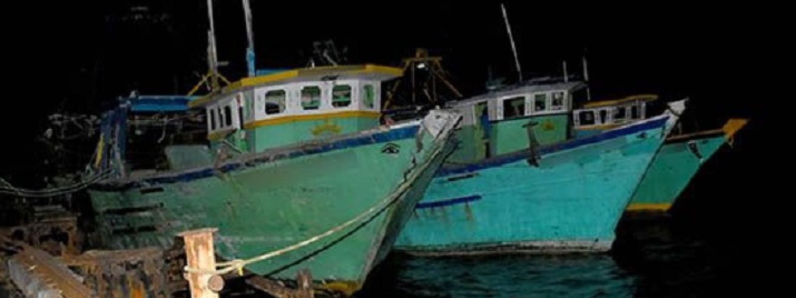 Navy takes hold of 03 poaching trawlers in SL